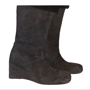 Black suede Banana Republic Boots (vintage)